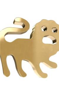 Gold Leo Horoscope Zodiac Sign Symbol Journal