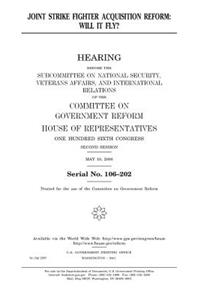 Joint strike fighter acquisition reform
