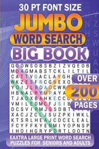 Jumbo Word Search: Big Book 30 Pt Font Size