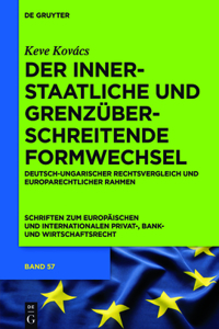 innerstaatliche und grenzüberschreitende Formwechsel