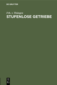 Stufenlose Getriebe