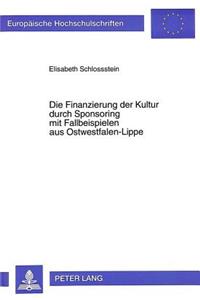 Die Finanzierung Der Kultur Durch Sponsoring Mit Fallbeispielen Aus Ostwestfalen-Lippe