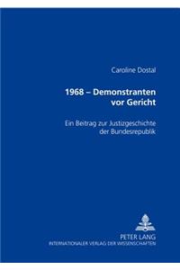 1968 - Demonstranten VOR Gericht