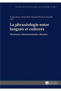 La Phraseologie Entre Langues Et Cultures