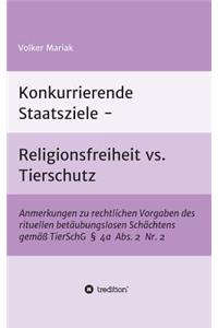 Konkurrierende Staatsziele - Religionsfreiheit vs. Tierschutz