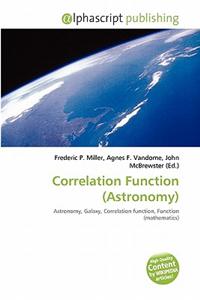 Correlation Function (Astronomy)