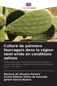 Culture de palmiers fourragers dans la région semi-aride en conditions salines