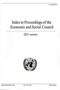 Index to Proceedings of the Economic and Social Council 2021