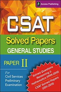 CSAT Solved Papers general Studies parer II,