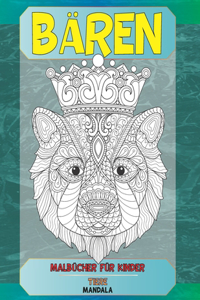 Malbücher für Kinder - Mandala - Tiere - Bären