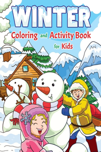 Winter Coloring and Activity Book for Kids