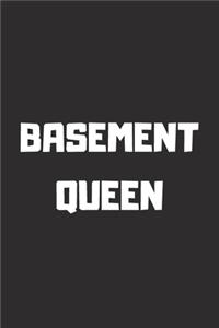 BASEMENT QUEEN Lined Notebook, 6x9 Inches, 100 pages