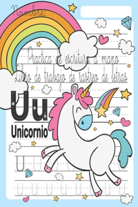 practica de escritura a mano libro de trabajo de rastreo de letras