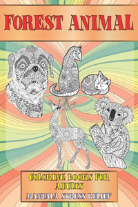 Forest Animal Coloring Books for Adults - Mandala Stress Relief
