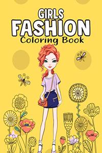 Girls Fashion Coloring Book