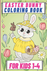 Easter Bunny Coloring Book For Kids 1-4