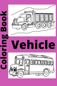 Vehicle Coloring Book