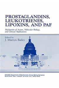 Prostaglandins, Leukotrienes, Lipoxins, and Paf