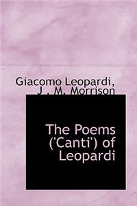 The Poems Canti of Leopardi