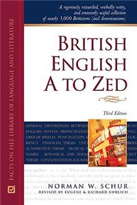 British English a to Zed