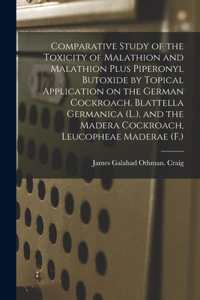 Comparative Study of the Toxicity of Malathion and Malathion Plus Piperonyl Butoxide by Topical Application on the German Cockroach, Blattella Germanica (L.), and the Madera Cockroach, Leucopheae Maderae (F.)