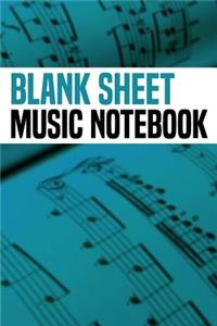 Blank Sheet Music Notebook