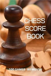 Chess Score Book 100 Games 60 Moves