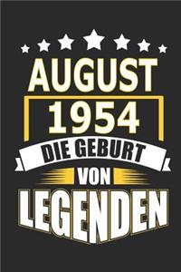 August 1954 Die Geburt von Legenden