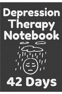 Depression Therapy Notebook 42 Days