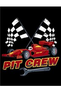 Pit Crew: Journal For Recording Notes, Thoughts, Wishes Or To Use As A Notebook For Race Car Lovers And Racing Fans (8.5 x 11; 120 Pages)