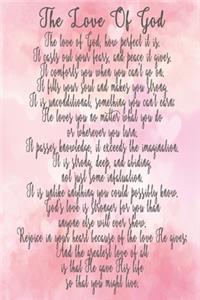The Love Of God Sermon Notes Journal