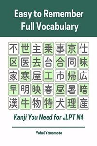 Easy to Remember Full Vocabulary Kanji You Need for Jlpt N4