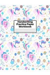 Handwriting Practice Paper Workbook