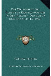 Das Weltgesetz Des Kleinsten Kraftaufwandes In Den Reichen Der Natur Und Des Geistes (1903)