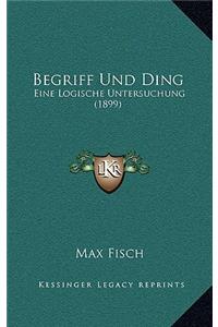 Begriff Und Ding