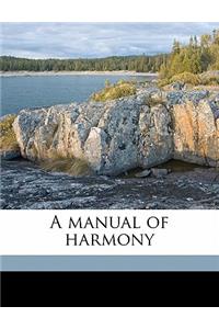 A Manual of Harmony