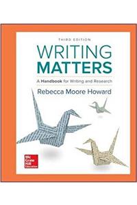 Writing Matters: A Handbook for Writing and Research (Comprehensive Edition with Exercises)