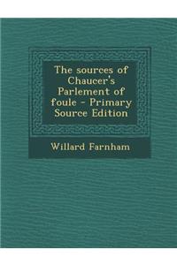 Sources of Chaucer's Parlement of Foule