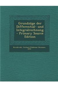 Grundzuge Der Differential- Und Integralrechnung