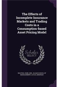 Effects of Incomplete Insurance Markets and Trading Costs in a Consumption-based Asset Pricing Model