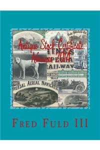 Antique Stock Certificate Almanac 2014