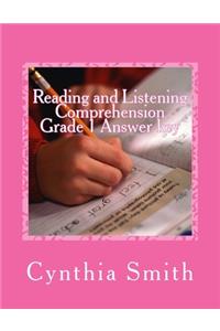 Reading and Listening Comprehension Grade 1 Answer key