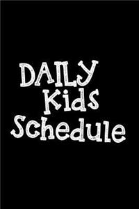 Daily Kids Schedule