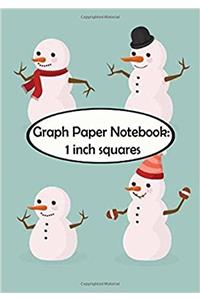 Snowmen Graph Paper Notebook