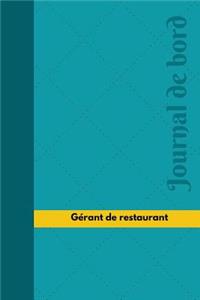 Gérant de restaurant Journal de bord
