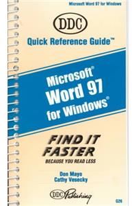 Ms Word 97 Quick Reference Guide (Quick Reference Guides)