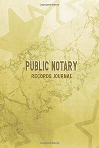 Public Notary Records Journal