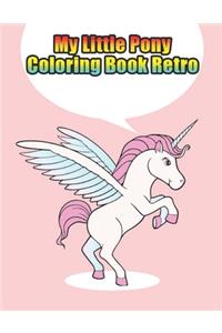 my little pony coloring book retro