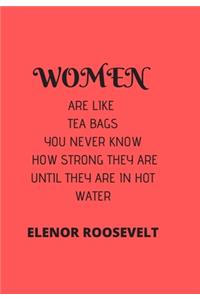 Women Are Like Tea Bags You Never Know How Strong They Are Until They Are in Hot Water