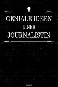 Geniale Ideen einer Journalistin Notizbuch